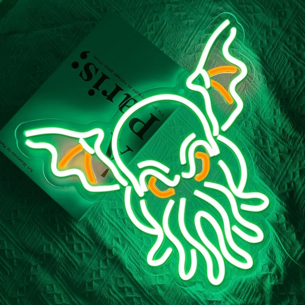 Neon Cthulhu Sign - Picture 2 of 3